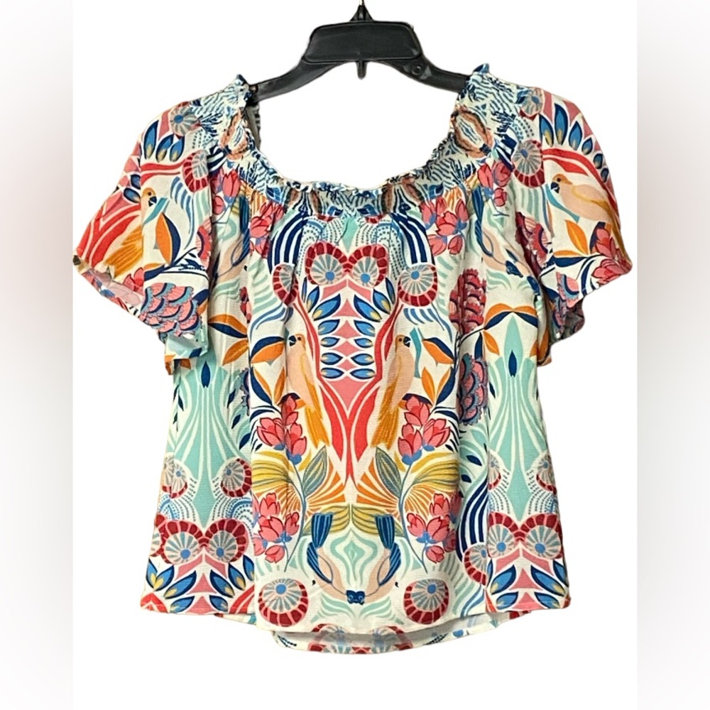 NWT Flying Tomato Folksy print top SZ S